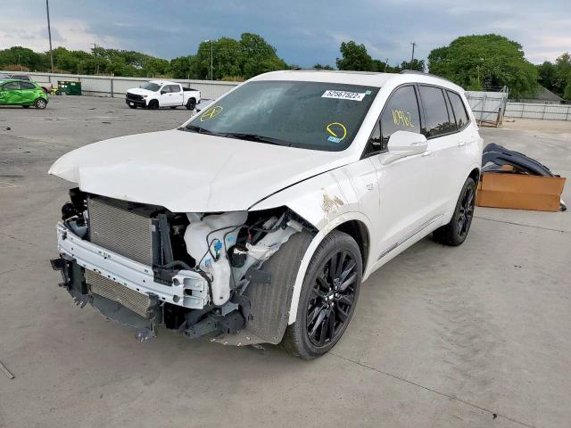 1GYKPGRS9MZ168765 - 2021 CADILLAC XT6 SPORT WHITE photo 2