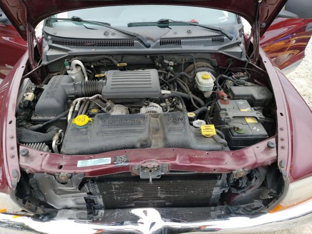 1B7GG2AN5YS756794 - 2000 DODGE DAKOTA QUAD BURGUNDY photo 11