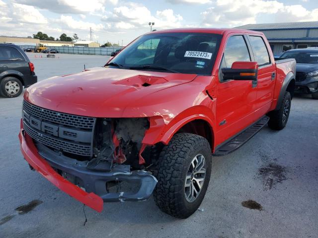 1FTFW1R67DFD81483 - 2013 FORD F150 SVT RAPTOR RED photo 1
