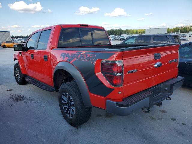 1FTFW1R67DFD81483 - 2013 FORD F150 SVT RAPTOR RED photo 2