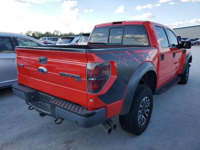 1FTFW1R67DFD81483 - 2013 FORD F150 SVT RAPTOR RED photo 3