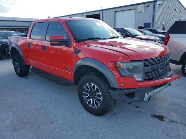 1FTFW1R67DFD81483 - 2013 FORD F150 SVT RAPTOR RED photo 4