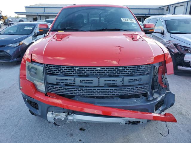 1FTFW1R67DFD81483 - 2013 FORD F150 SVT RAPTOR RED photo 5