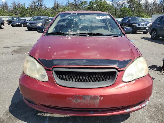 JTDBR32E142021040 - 2004 TOYOTA COROLLA CE Қызыл фото 5