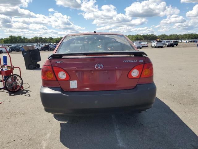 JTDBR32E142021040 - 2004 TOYOTA COROLLA CE Қызыл фото 6