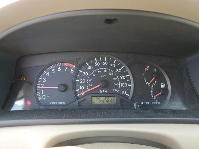 JTDBR32E142021040 - 2004 TOYOTA COROLLA CE Қызыл фото 9