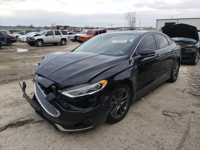 3FA6P0RU1LR156926 - 2020 FORD FUSION TITANIUM BLACK photo 1