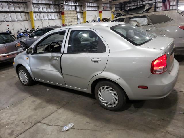 KL1TJ52664B204599 - 2004 CHEVROLET AVEO LS SILVER photo 2