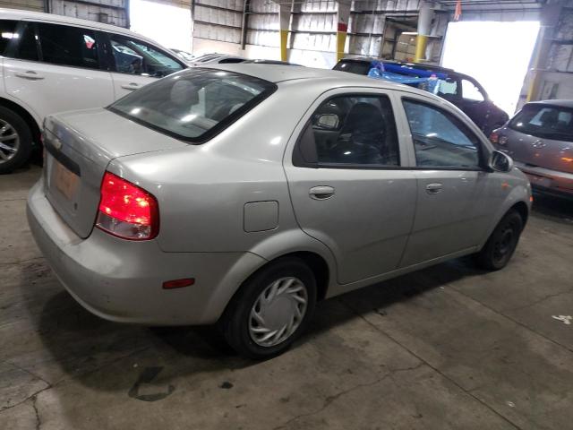 KL1TJ52664B204599 - 2004 CHEVROLET AVEO LS SILVER photo 3