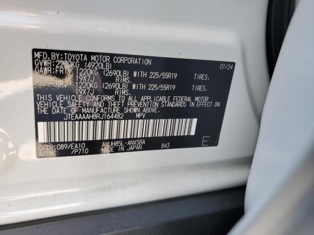 JTEAAAAH8RJ164482 - 2024 TOYOTA VENZA LE WHITE photo 13