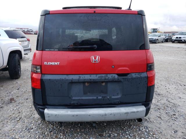 5J6YH28605L015310 - 2005 HONDA ELEMENT EX RED photo 6