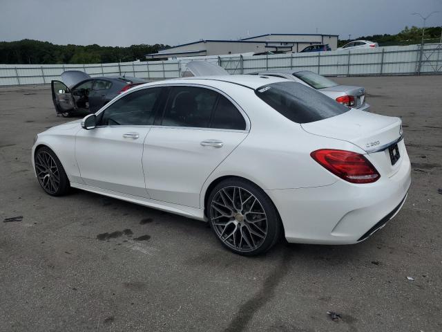 55SWF4KB9FU027253 - 2015 MERCEDES-BENZ C 300 4MATIC WHITE photo 2
