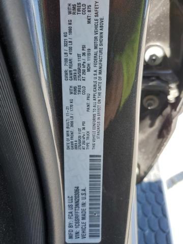 1C6SRFFT3NN203064 - 2022 RAM 1500 BIG HORN/LONE STAR CHARCOAL photo 12