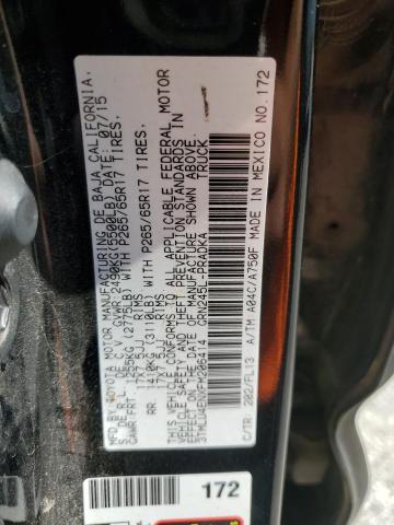 3TMLU4ENXFM206414 - 2015 TOYOTA TACOMA DOUBLE CAB BLACK photo 13