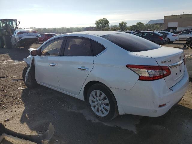 3N1AB7APXEL615929 - 2014 NISSAN SENTRA S WHITE photo 2