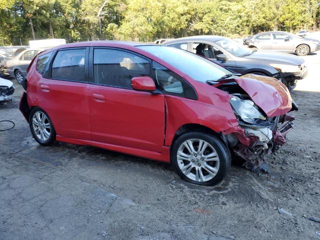 JHMGE8H41AC020942 - 2010 HONDA FIT SPORT RED photo 4