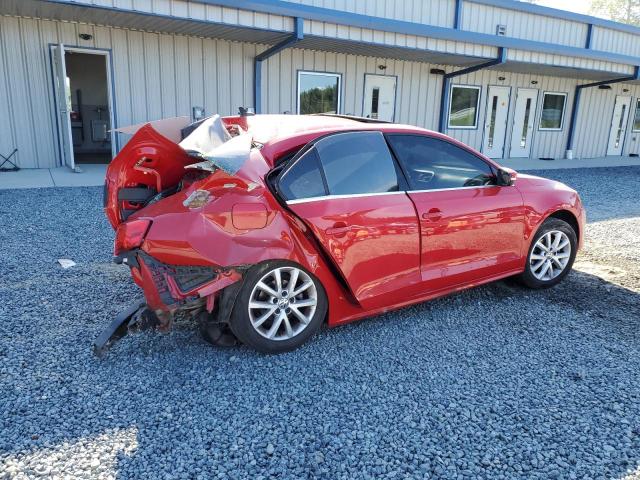 3VWD07AJ7EM439859 - 2014 VOLKSWAGEN JETTA SE RED photo 3