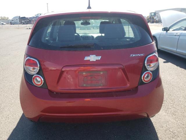 1G1JA6SH5C4114881 - 2012 CHEVROLET SONIC LS 勃艮第红 照片 6