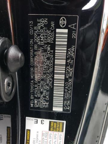 JTKJF5C78D3062414 - 2013 TOYOTA SCION TC BLACK photo 13