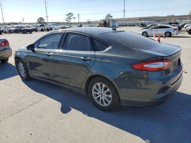 3FA6P0G74FR209202 - 2015 FORD FUSION S GREEN photo 2