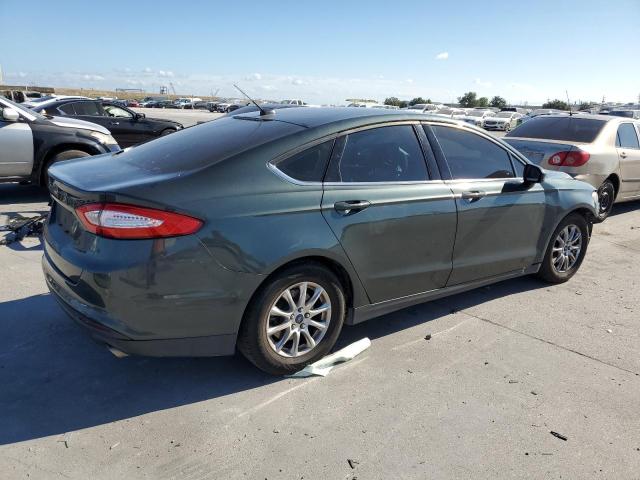 3FA6P0G74FR209202 - 2015 FORD FUSION S GREEN photo 3