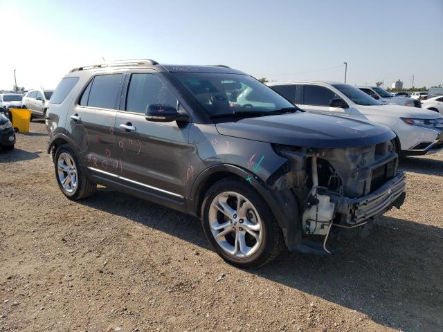 1FM5K7F80FGA77968 - 2015 FORD EXPLORER LIMITED GRAY photo 4