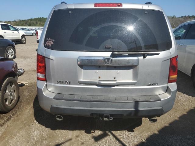 5FNYF4H65AB032561 - 2010 HONDA PILOT EXL SILVER photo 6