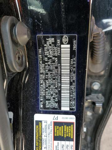 4T1BF1FK4FU986829 - 2015 TOYOTA CAMRY LE BLACK photo 12