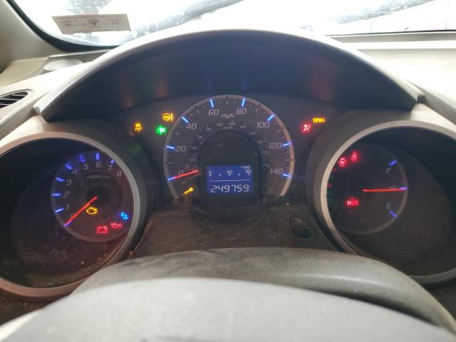 JHMGE8H31DC080876 - 2013 HONDA FIT შავი ფოტო 9