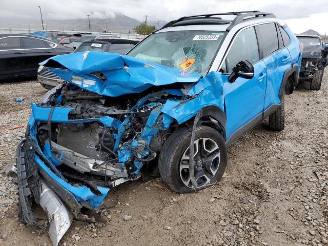 2T3J1RFV2KW020693 - 2019 TOYOTA RAV4 ADVENTURE BLUE photo 1