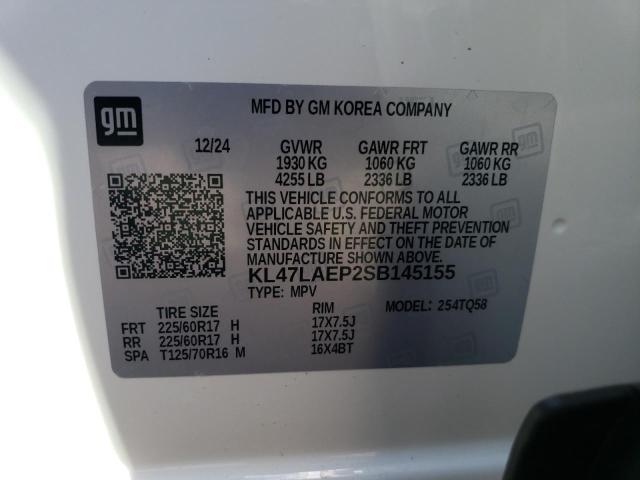 KL47LAEP2SB145155 - 2025 BUICK ENVISTA PREFERRED 白色 照片 12