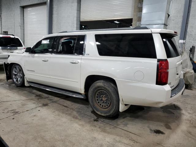 1GNSKKKC1FR160695 - 2015 CHEVROLET SUBURBAN K1500 LTZ WHITE photo 2