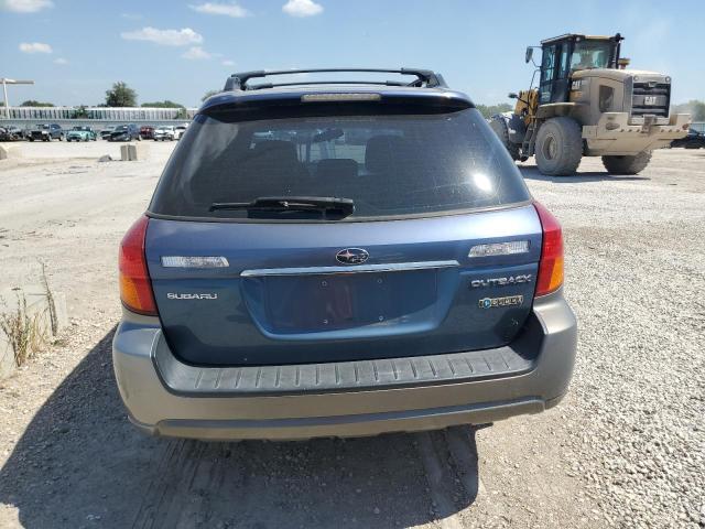 4S4BP61CX67354295 - 2006 SUBARU LEGACY OUTBACK 2.5I BLUE photo 6