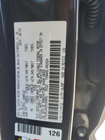 3TMLB5JN3SM159092 - 2025 TOYOTA TACOMA DOUBLE CAB GRAY photo 12