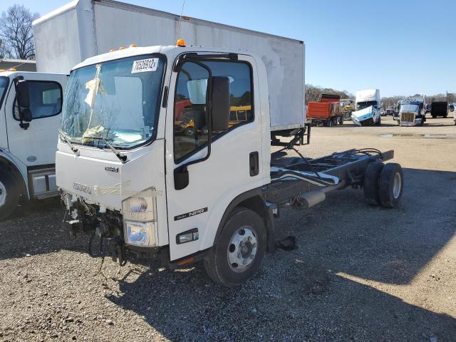 54DB4W1D5MS203361 - 2021 ISUZU NPR HD WHITE photo 1