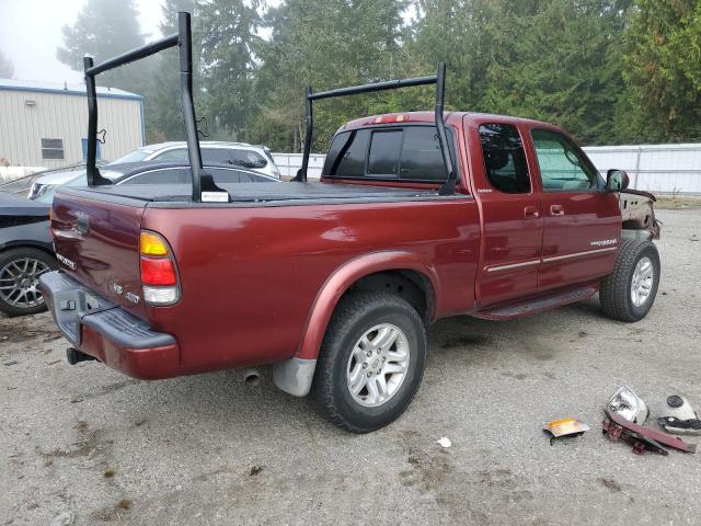 5TBBT48193S408737 - 2003 TOYOTA TUNDRA ACCESS CAB LIMITED BURGUNDY photo 3