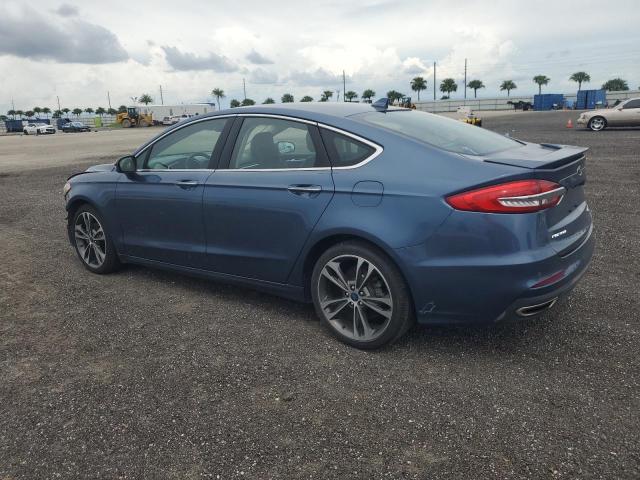 3FA6P0D9XKR124171 - 2019 FORD FUSION TITANIUM 蓝色 照片 2