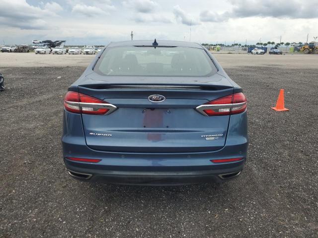 3FA6P0D9XKR124171 - 2019 FORD FUSION TITANIUM 蓝色 照片 6