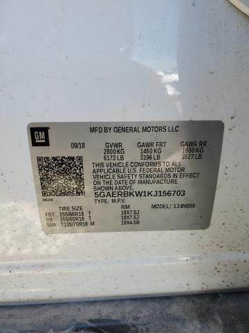 5GAERBKW1KJ156703 - 2019 BUICK ENCLAVE ESSENCE WHITE photo 13