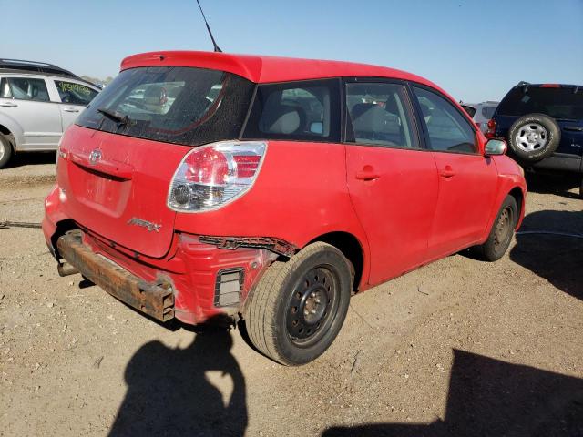 2T1KR32E55C345207 - 2005 TOYOTA COROLLA MA XR RED photo 3