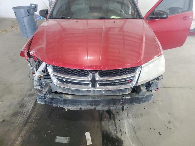 1C3CDZAB3DN637192 - 2013 DODGE AVENGER SE RED photo 11