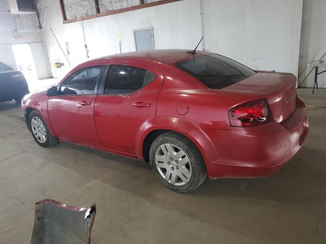 1C3CDZAB3DN637192 - 2013 DODGE AVENGER SE RED photo 2