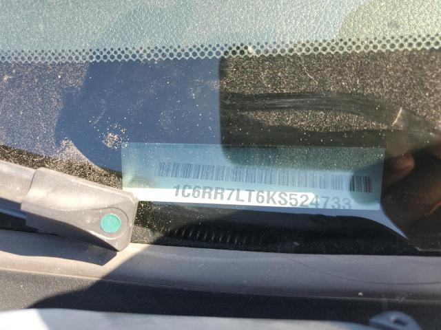 1C6RR7LT6KS524733 - 2019 RAM 1500 CLASS SLT ვერცხლისფერი ფოტო 12