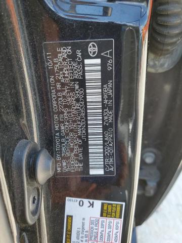 JTDKN3DU4B5347930 - 2011 TOYOTA PRIUS BLACK photo 12