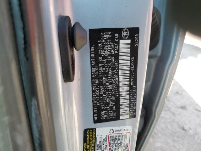 4T1BF30K86U624460 - 2006 TOYOTA CAMRY LE 蓝色 照片 12