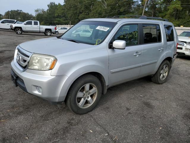 5FNYF48589B028698 - 2009 HONDA PILOT EXL SILVER photo 1