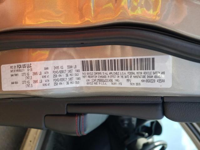 1C4PJMBB8GW331496 - 2016 JEEP CHEROKEE TRAILHAWK ნაცრისფერი ფოტო 12