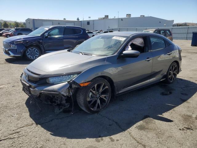 SHHFK7H99KU403431 - 2019 HONDA CIVIC SPORT TOURING GRAY photo 1