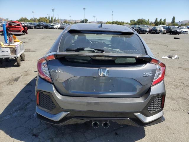 SHHFK7H99KU403431 - 2019 HONDA CIVIC SPORT TOURING GRAY photo 6