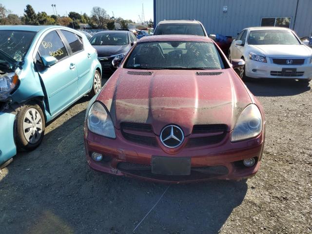 WDBWK56F85F044411 - 2005 MERCEDES-BENZ SLK 350 MAROON photo 5